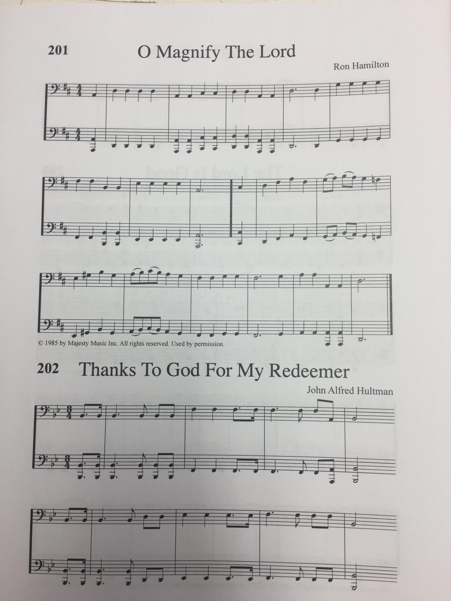 Bass Clef C Instruments (BT07) Hymnal Orchestration – Bible Truth Music